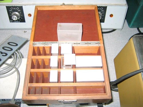 Calibre in a wooden box